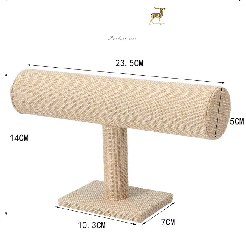 Cross-Border Popular Jewelry Display Frame, Suede Bangle Frame, Display Props Shelf, Bangle Bracelet Hair Ring Display Props