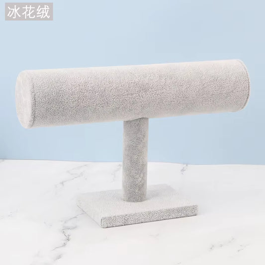Cross-Border Popular Jewelry Display Frame, Suede Bangle Frame, Display Props Shelf, Bangle Bracelet Hair Ring Display Props